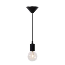 Pendul Lucide FIX stil modern plastic negru forma rotund E27 IP20 - 08408/01/30