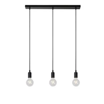 Pendul Lucide FIX MULTIPLE stil modern silicon negru E27 IP20 - 08408/03/30