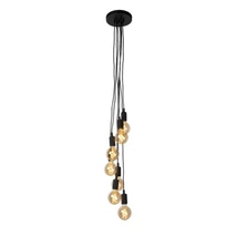 Pendul Lucide FIX MULTIPLE stil modern metal negru E27 IP20 - 08408/07/30