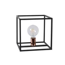 Veioza Lucide ARTHUR stil modern metal negru cuper forma unghiular E27 IP20 - 08524/01/30