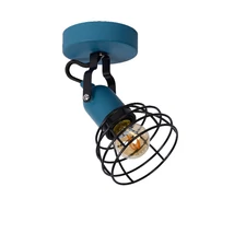 Aplica spot copii Lucide POLA stil modern metal albastru forma rotund E27 IP20 - 08927/01/35