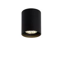 Plafoniera tip spot Lucide BODI stil modern aluminiu negru forma cilindric GU10 IP20 - 09100/01/30