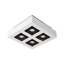 Plafoniera tip spot Lucide XIRAX stil modern aluminiu alb negru forma dreptunghi GU10-LED IP20 - 09119/21/31