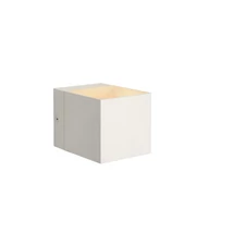 Aplica de perete Lucide DEVI stil modern aluminiu alb forma unghiular G9 IP20 - 09201/01/31