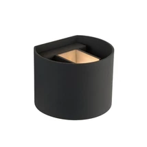 Aplica de perete Lucide XIO stil modern aluminiu gri forma rotund G9-LED IP20 - 09218/04/36