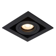 Spot incastrabil Lucide CHIMNEY stil modern aluminiu negru forma unghiular GU10 IP20 - 09926/01/30