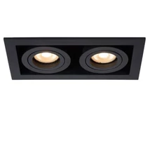 Spot incastrabil Lucide CHIMNEY stil modern aluminiu negru forma unghiular GU10 IP20 - 09926/02/30