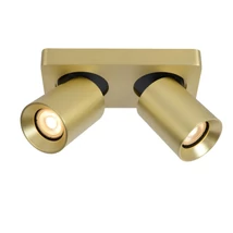 Plafoniera tip spot Lucide NIGEL stil modern aluminiu auriu mat-alama forma cilindric GU10-LED IP20 - 09929/10/02
