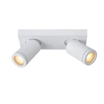 Plafoniera spot baie Lucide TAYLOR stil modern aluminiu alb forma cilindric GU10-LED IP44 - 09930/10/31