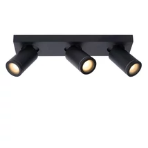 Plafoniera spot baie Lucide TAYLOR stil modern aluminiu negru forma cilindric GU10-LED IP44 - 09930/15/30