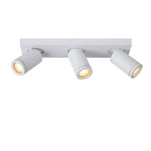 Plafoniera spot baie Lucide TAYLOR stil modern aluminiu alb forma cilindric GU10-LED IP44 - 09930/15/31