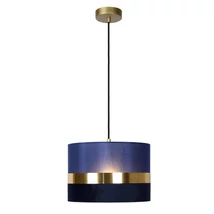 Pendul Lucide EXTRAVAGANZA TUSSE stil retro panza albastru auriu forma rotund E27 IP20 - 10409/01/35