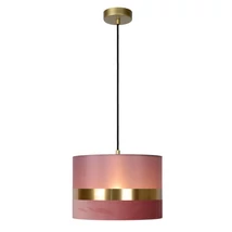 Pendul Lucide EXTRAVAGANZA TUSSE stil retro panza roz auriu forma rotund E27 IP20 - 10409/01/66