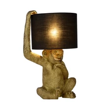Veioza Lucide EXTRAVAGANZA CHIMP stil retro plastic negru auriu E14 IP20 - 10502/81/30