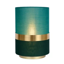 Veioza Lucide EXTRAVAGANZA TUSSE stil retro panza verde auriu mat-alama forma cilindric E14 IP20 - 10508/01/33