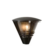 Aplica de perete Lucide LIVIA stil modern aluminiu negru forma semicircular E27 IP44 - 11812/01/30