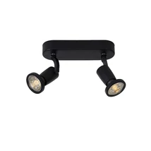 Plafoniera tip spot Lucide JASTER-LED stil modern metal negru forma ovala GU10-LED IP20 - 11903/10/30