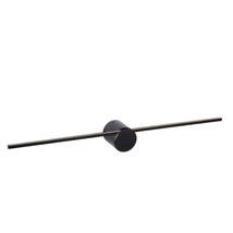 Aplica baie Lucide MIZAR stil modern aluminiu negru forma dreptunghi LED IP44 - 12201/60/30