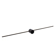 Aplica baie Lucide MIZAR stil modern aluminiu negru forma dreptunghi LED IP44 - 12201/90/30
