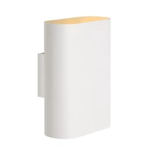 Aplica de perete Lucide OVALIS stil modern metal alb forma ovala E14 IP20 - 12219/02/31