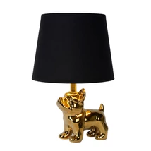 Veioza Lucide EXTRAVAGANZA SIR WINSTON stil retro portelan auriu negru E14 IP20 - 13533/81/10