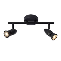 Plafoniera tip spot Lucide CARO stil modern metal negru GU10 IP20 - 13955/02/30