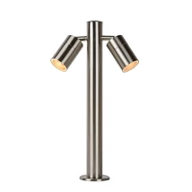 Stalp exterior Lucide ARNE-LED stil modern otel crom satinat forma rotund GU10-LED IP44 - 14867/10/12