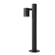 Stalp exterior Lucide ARNE-LED stil modern otel negru forma rotund GU10-LED IP44 - 14867/49/30