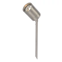 Spot exterior gradina Lucide ARNE-LED stil modern otel crom satinat forma rotund GU10-LED IP44 - 14868/05/12