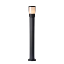 Stalp exterior Lucide NINKE stil modern aluminiu negru forma cilindric GU10 IP54 - 14892/80/30