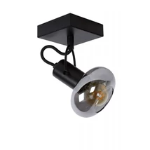 Plafoniera tip spot Lucide MADEE stil modern metal negru gri fumuriu forma unghiular E14 IP20 - 17993/01/30