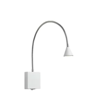 Aplica de perete Lucide BUDDY stil modern metal alb crom LED IP20 - 18293/03/31