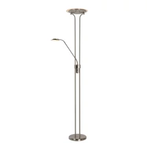 Lampadar Lucide CHAMPION-LED stil modern metal crom satinat forma rotund LED IP20 - 19792/24/12