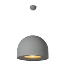 Pendul Lucide AKRON stil clasic metal gri negru forma semicircular E27 IP20 - 20421/01/36