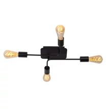 Plafoniera Lucide LESTER stil modern metal negru forma dreptunghi E27 IP20 - 21118/04/30