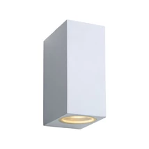 Aplica exterior Lucide ZORA-LED stil modern aluminiu alb forma dreptunghi GU10-LED IP44 - 22860/10/31