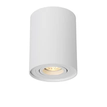 Plafoniera tip spot Lucide TUBE stil modern aluminiu alb forma cilindric GU10 IP20 - 22952/01/31