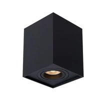 Plafoniera tip spot Lucide TUBE stil modern aluminiu negru forma unghiular GU10 IP20 - 22953/01/30