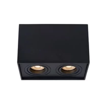 Plafoniera tip spot Lucide TUBE stil modern aluminiu negru forma dreptunghi GU10 IP20 - 22953/02/30