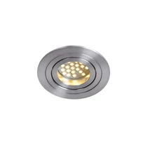 Spot incastrabil Lucide TUBE stil modern aluminiu crom satinat forma rotund GU10 IP20 - 22954/01/12