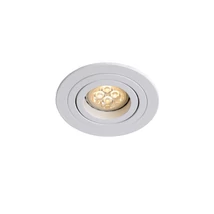 Spot incastrabil Lucide TUBE stil modern aluminiu alb forma rotund GU10 IP20 - 22954/01/31