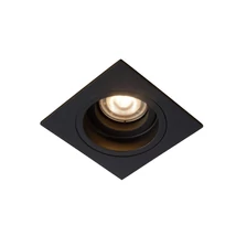 Spot incastrabil Lucide EMBED stil modern metal negru forma unghiular GU10 IP20 - 22959/01/30