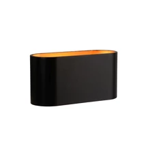 Aplica de perete Lucide XERA stil modern aluminiu negru auriu mat-alama forma ovala G9 IP20 - 23254/01/30