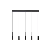 Pendul Lucide TUBULE stil modern aluminiu negru forma dreptunghi LED IP20 - 24401/35/30