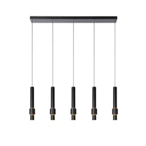 Pendul Lucide MARGARY stil modern aluminiu negru forma dreptunghi LED IP20 - 24402/30/30