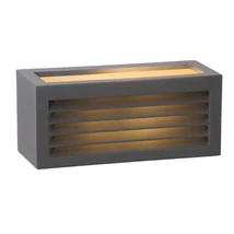 Aplica de perete Lucide DIMO stil modern aluminiu antracit forma dreptunghi E27 IP54 - 27853/01/30
