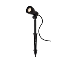 Spot exterior gradina Lucide SPIKE stil modern metal negru forma rotund GU10-LED IP54 - 27882/05/30