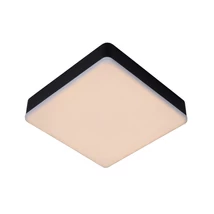 Plafoniera baie Lucide CERES-LED stil modern aluminiu negru alb forma unghiular LED IP44 - 28113/30/30