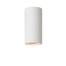 Plafoniera tip spot Lucide GIPSY stil modern ghips alb forma cilindric GU10 IP20 - 35100/14/31