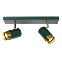 Plafoniera tip spot Lucide FLORIS stil modern aluminiu verde auriu mat-alama forma dreptunghi GU10 IP20 - 35913/02/33